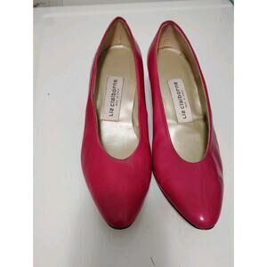 Dancing Folclore Shoes Liz Claiborne Hot Pink Vintage Size 7M